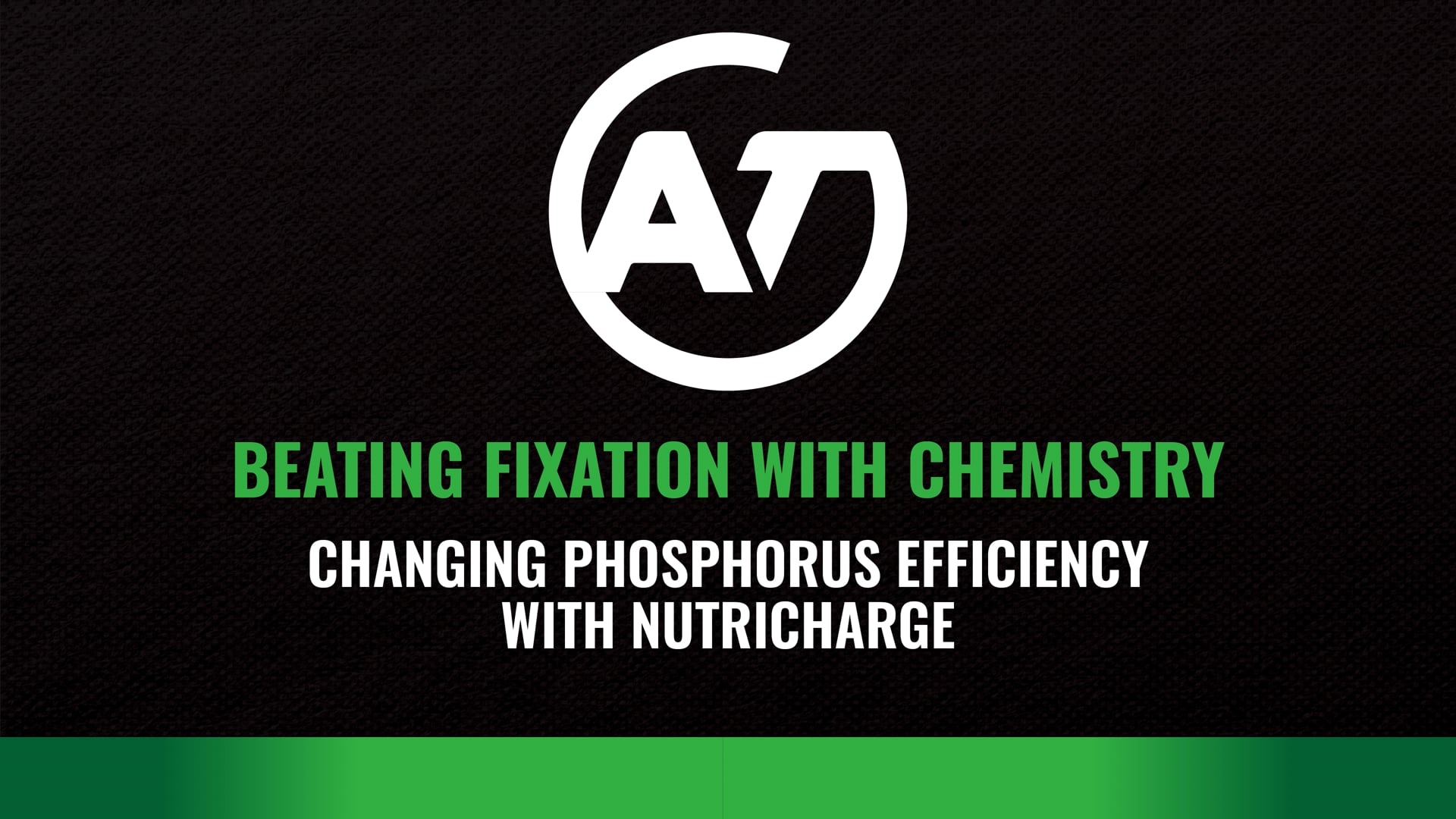 Beating Fixation with Chemistry: P Efficiency with NutriCharge | AgroTech USA
