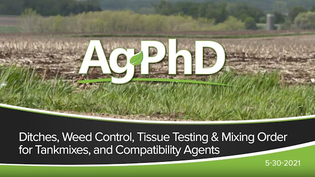 Ditches, Weed Control, Tissue Testing...