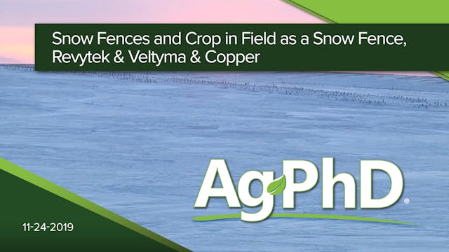 Snow Fences and Crop in Field as a Sn...
