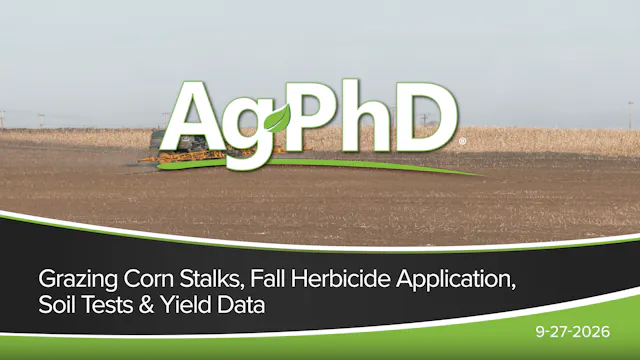 Grazing Corn Stalks, Fall Herbicide A...