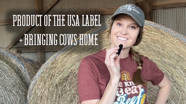 Product of the USA + Bringing Cows Home | Buzzard's Beat