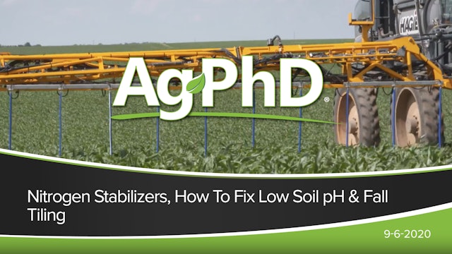 Nitrogen Stabilizers, How to Fix Low Soil pH, Fall Tiling
