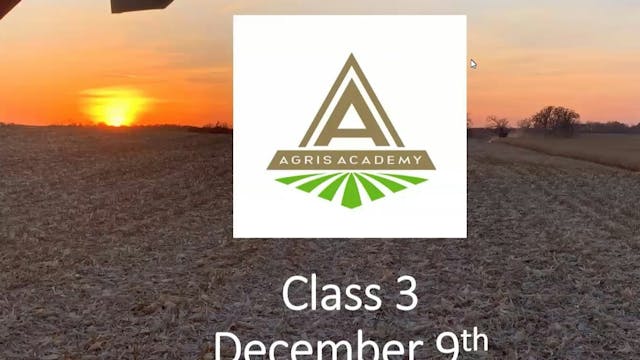 Agris Academy Class 3 2025