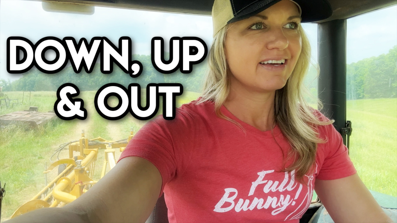 Down, Up and Out! First Cut Hay is Finished || This Farm Wife