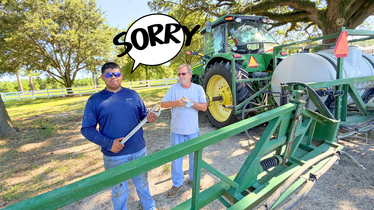 Who Ripped The Boom Off The Sprayer? | Field Rows