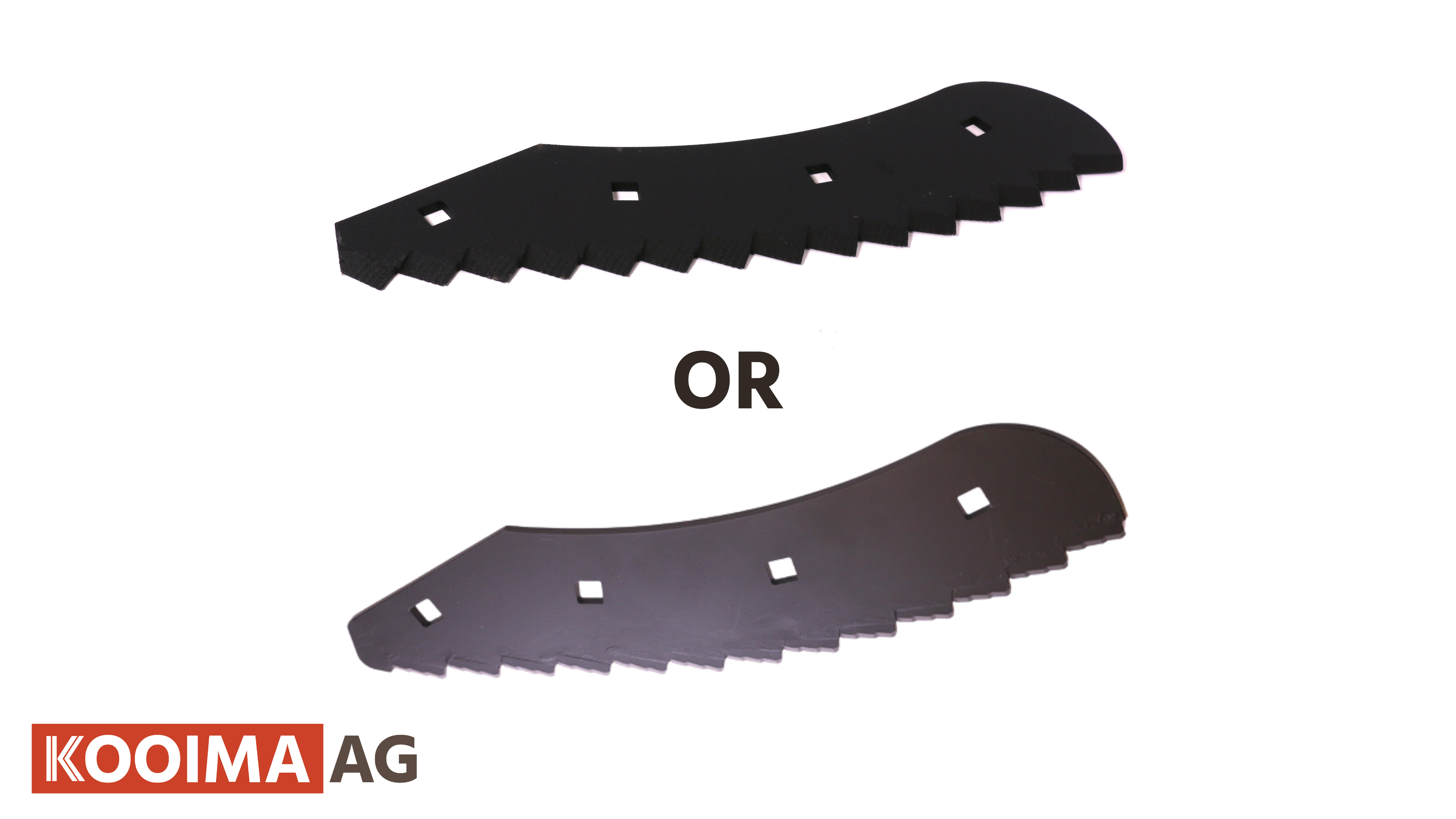 Standard Serrated VS Serrated Insert Mixer Knives | Kooima Ag
