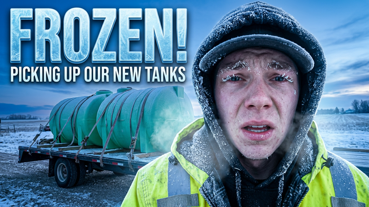 We About Froze to Death Picking Up our New Tanks!!! | Farmer King