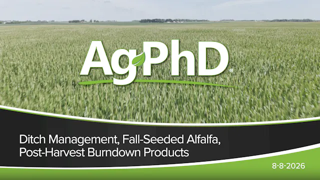 Ditch Management, Fall-Seeded Alfalfa...