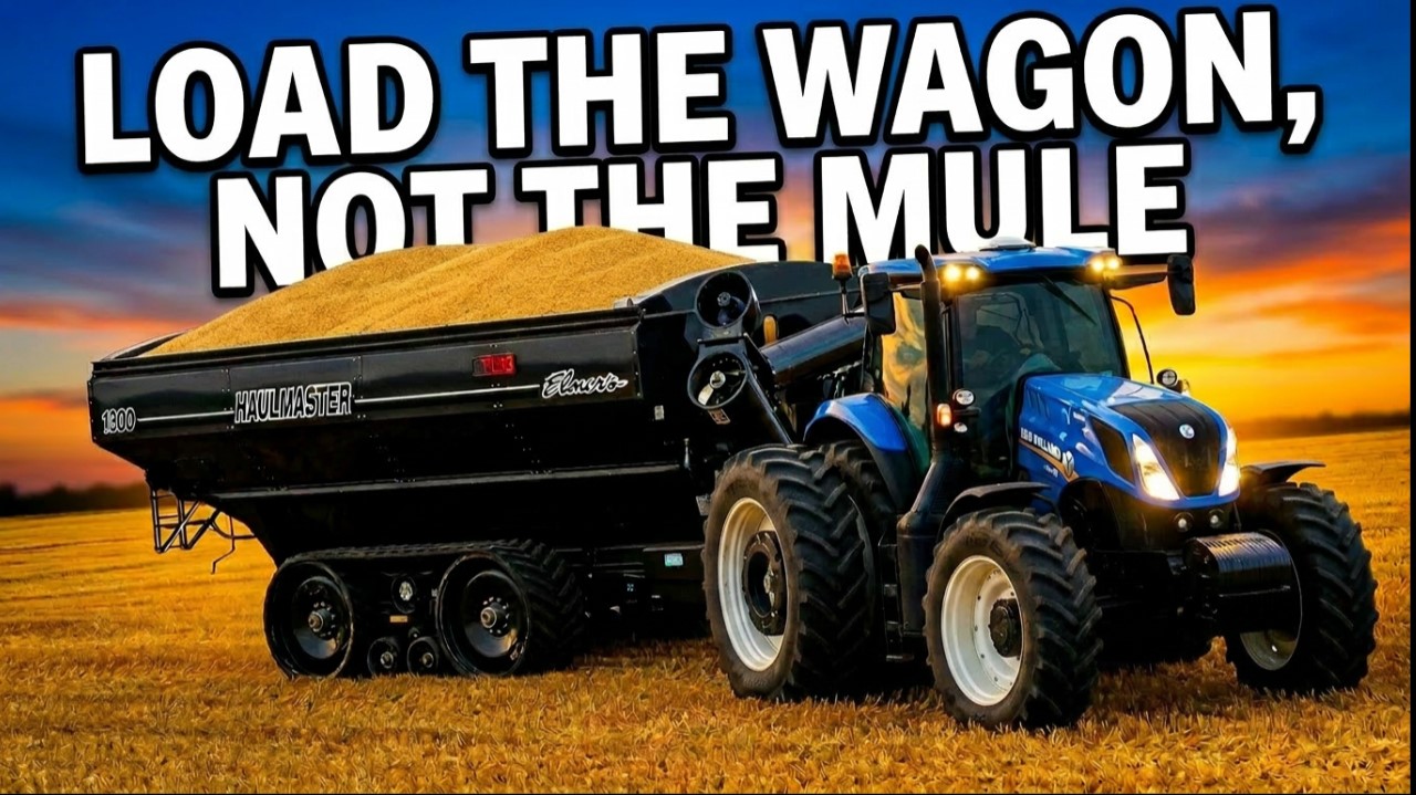 Load The Wagon, Not the Mule!! Wheat Harvest #5 | Griggs Farms