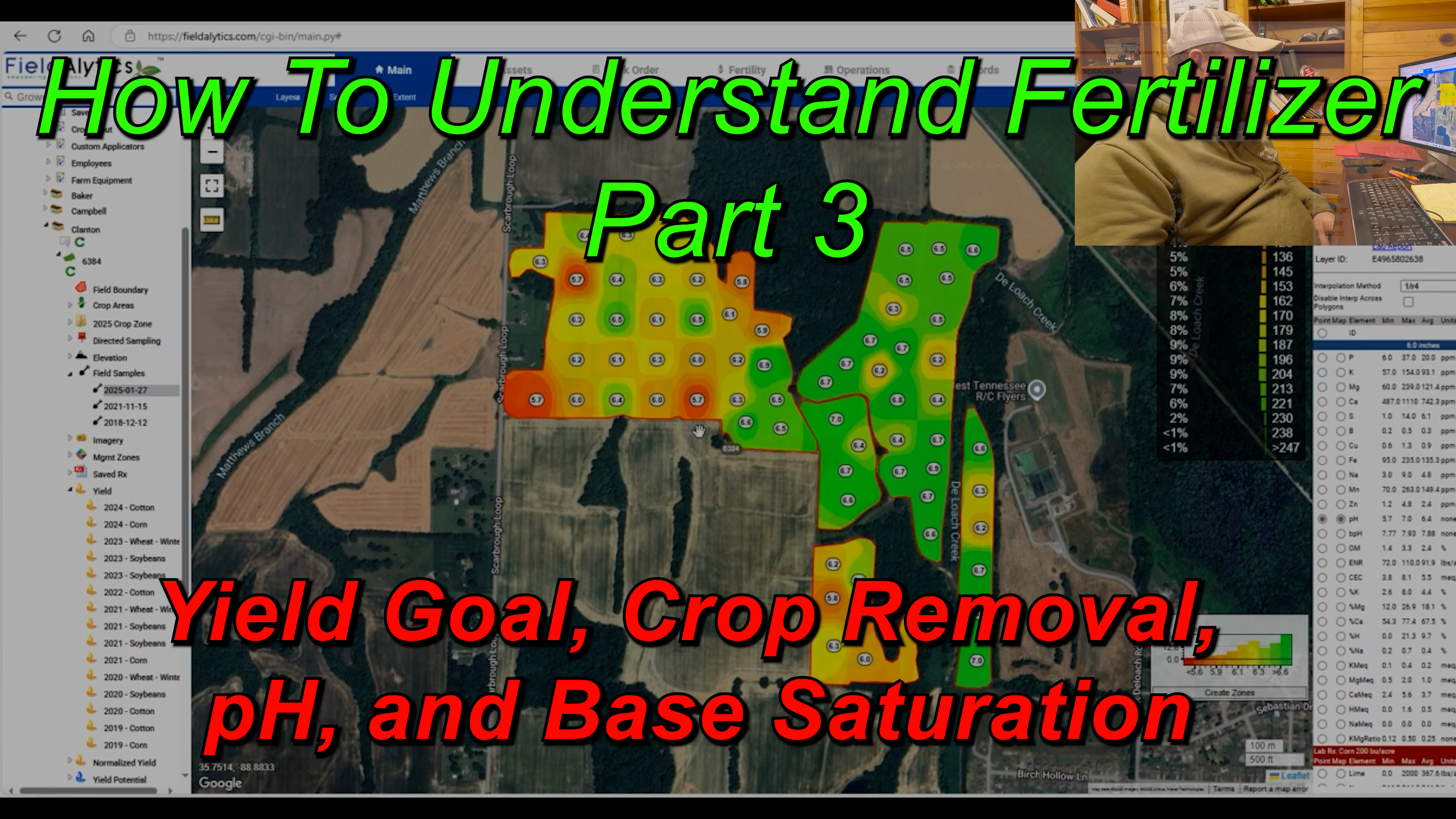 How To Understand Fertilizer Part 3:  Yield, pH, Base Saturation | Griggs Farms