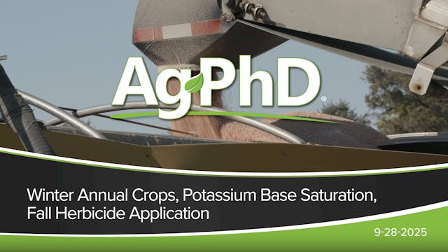 Winter Annual Crops, Potassium Base S...