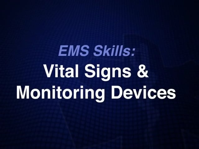 BLS001 Vital Signs and Monitoring
