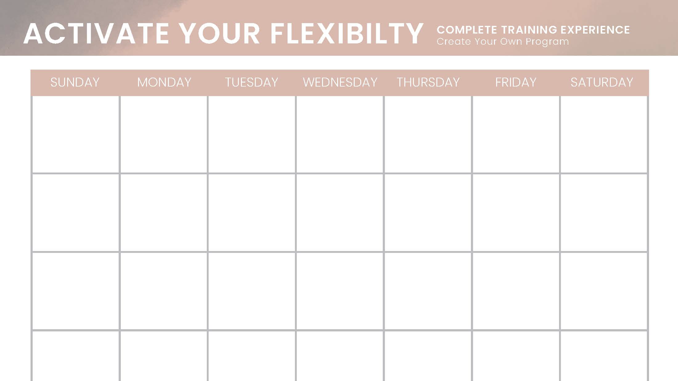 Blank Calendar Template