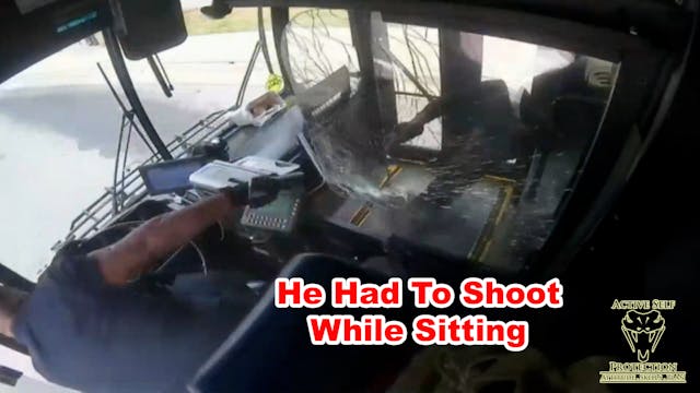 Aggressive Rider Forces Bus Driver To...