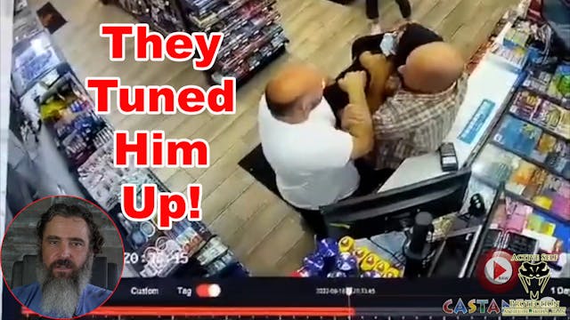 Armed Robber Gets Worked Over By Defe...