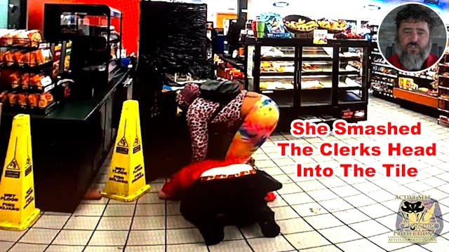 Woman Throws Brick At Clerk To Rob He...