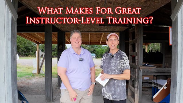 What Makes For Great Instructor Train...