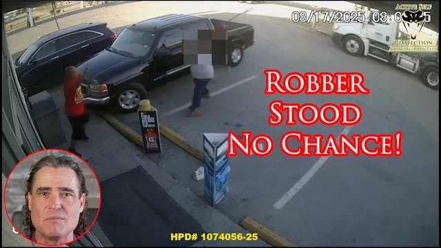 Houston Man Rakes Robber Up Pretty Good!