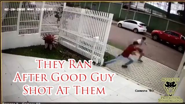 Prepared Homeowner Ready for Home Invaders -P