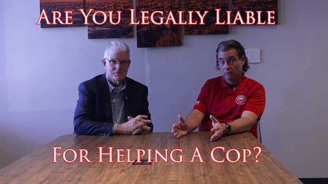 Legal Liability For Helping A Police ...