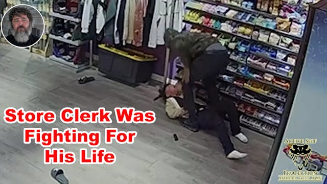 Store Clerk Grappled By Robber Attemp...