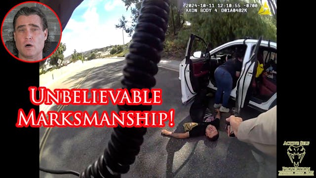 Officer Drops Armed Perp From Distance