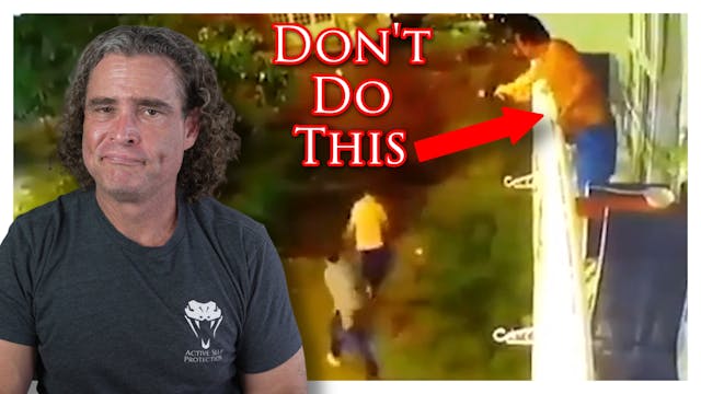 Shooting At A Fleeing Home Invader