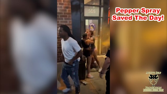 Pepper Spray Disperses Agitated Group