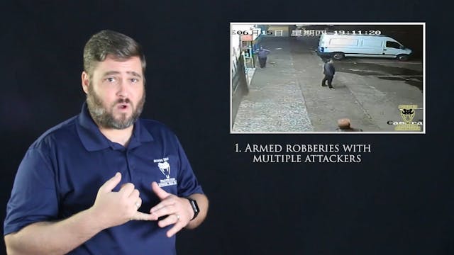 Officer Confronts Five Armed Robbers