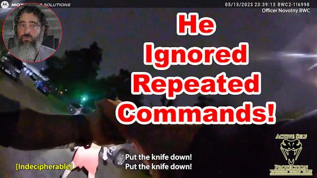 Man with Two Knives Confronts Respond...