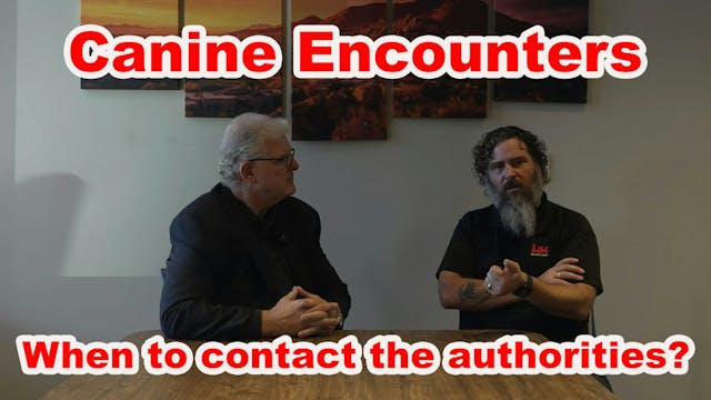 K-9 Encounters, When To Contact Autho...