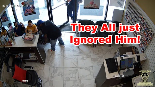 Perp TRIES To Rob Nail Salon With No ...