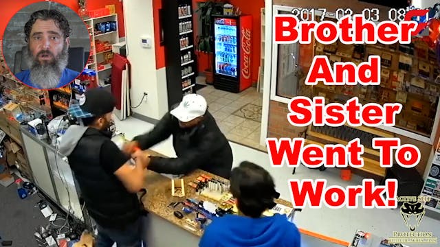 Siblings Take Armed Robber To The Woo...