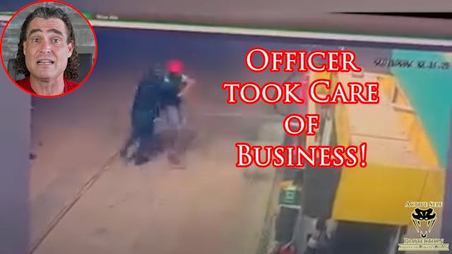 Cop Tackles Robber Armed With A Large...