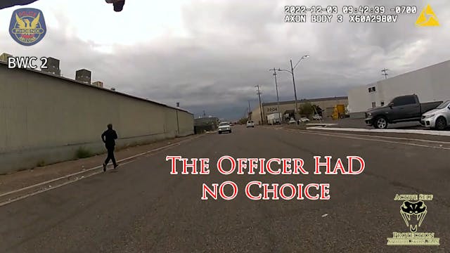 Man Forces Officer To Use Deadly Force