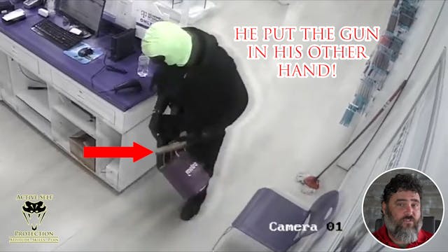Shop Employee Shows Compliance In Pho...