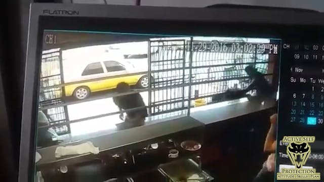 Robber Targets Guard for His Pistol