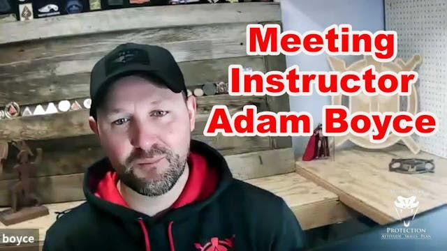 Getting To Know Instructor Adam Boyce...