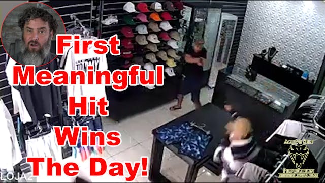 Shop Owner Takes It To Armed Robbers 