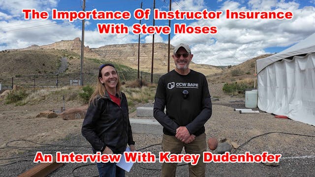 Steve Moses; An Instructor Insider By...