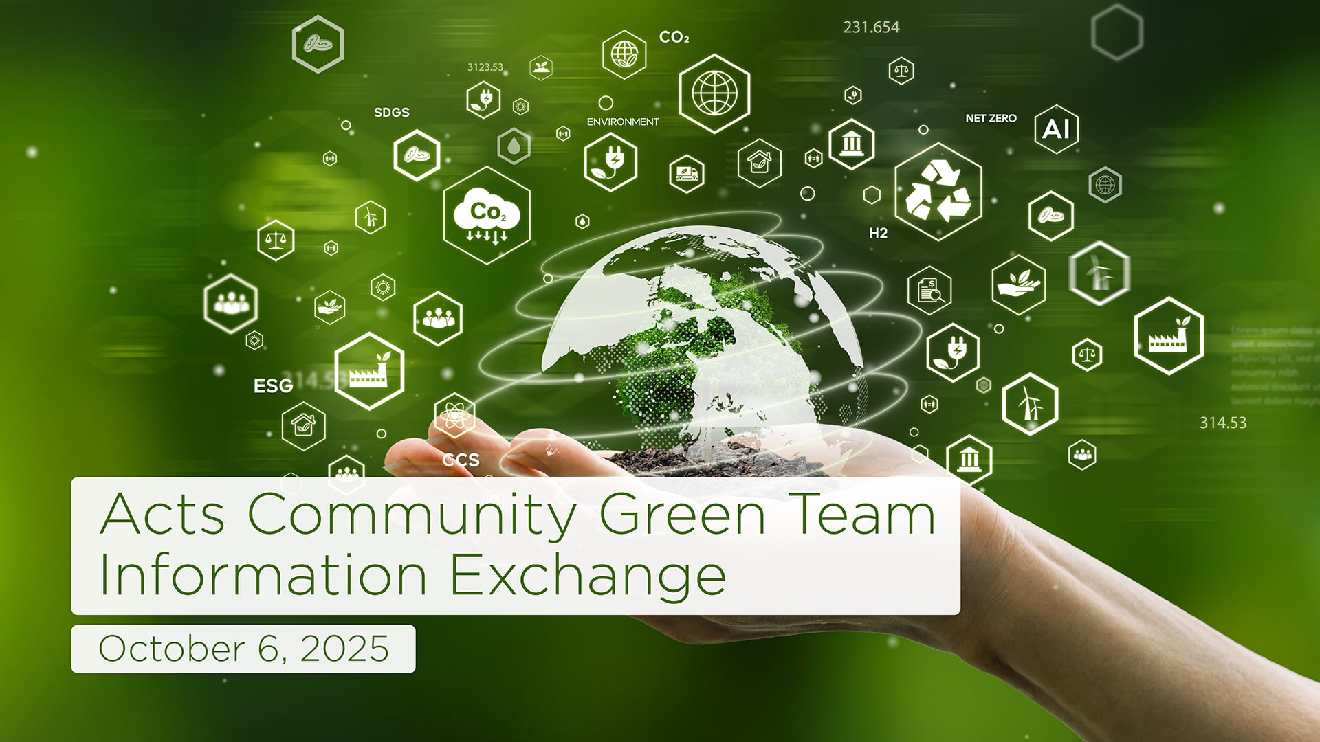 Acts Community Green Team Information Exchange (10.6.2025)