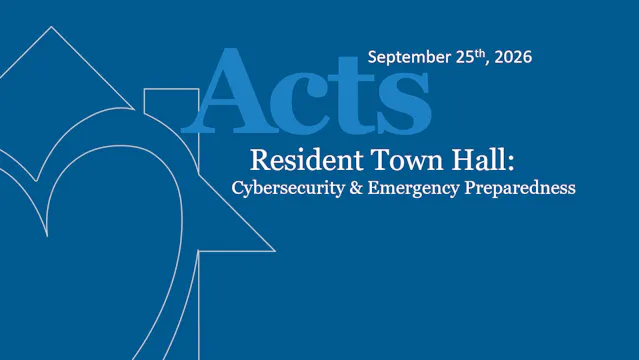 Acts Town Hall: Cybersecurity & Emerg...