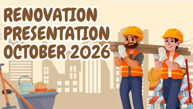 Renovation Updates Presentation 10/12/26