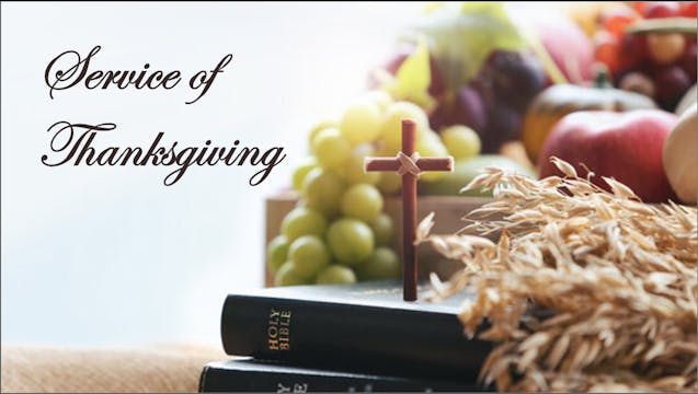 Thanksgiving Service 2025