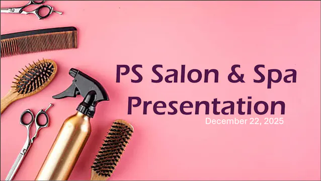 PS Salon and Spa Presentation 12/22/25