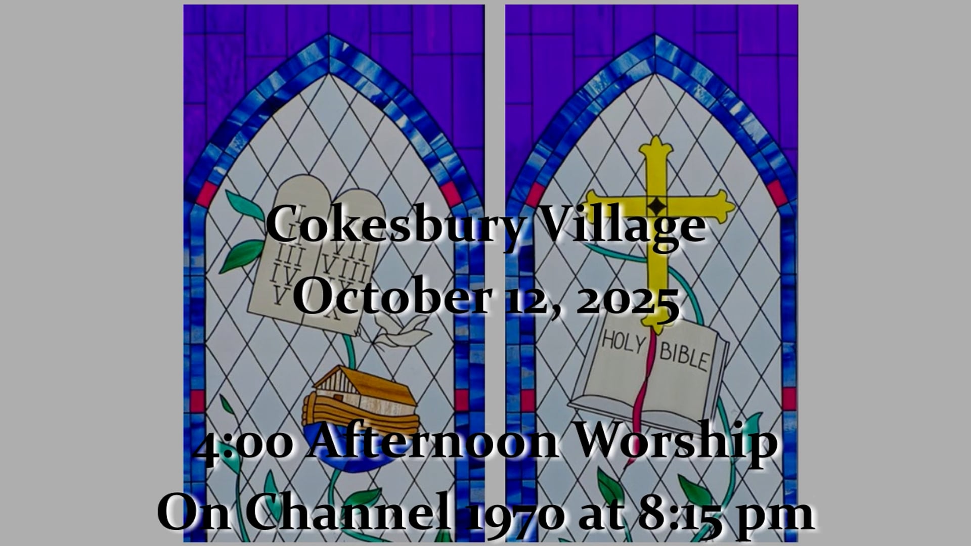Cokesbury Village Chapel Service - October 12, 2025