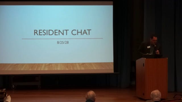 Resident Chat - August 25th, 2025