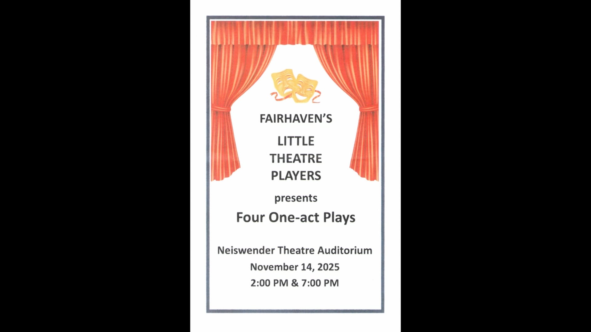 FRA Little Theatre Production Fall 2025