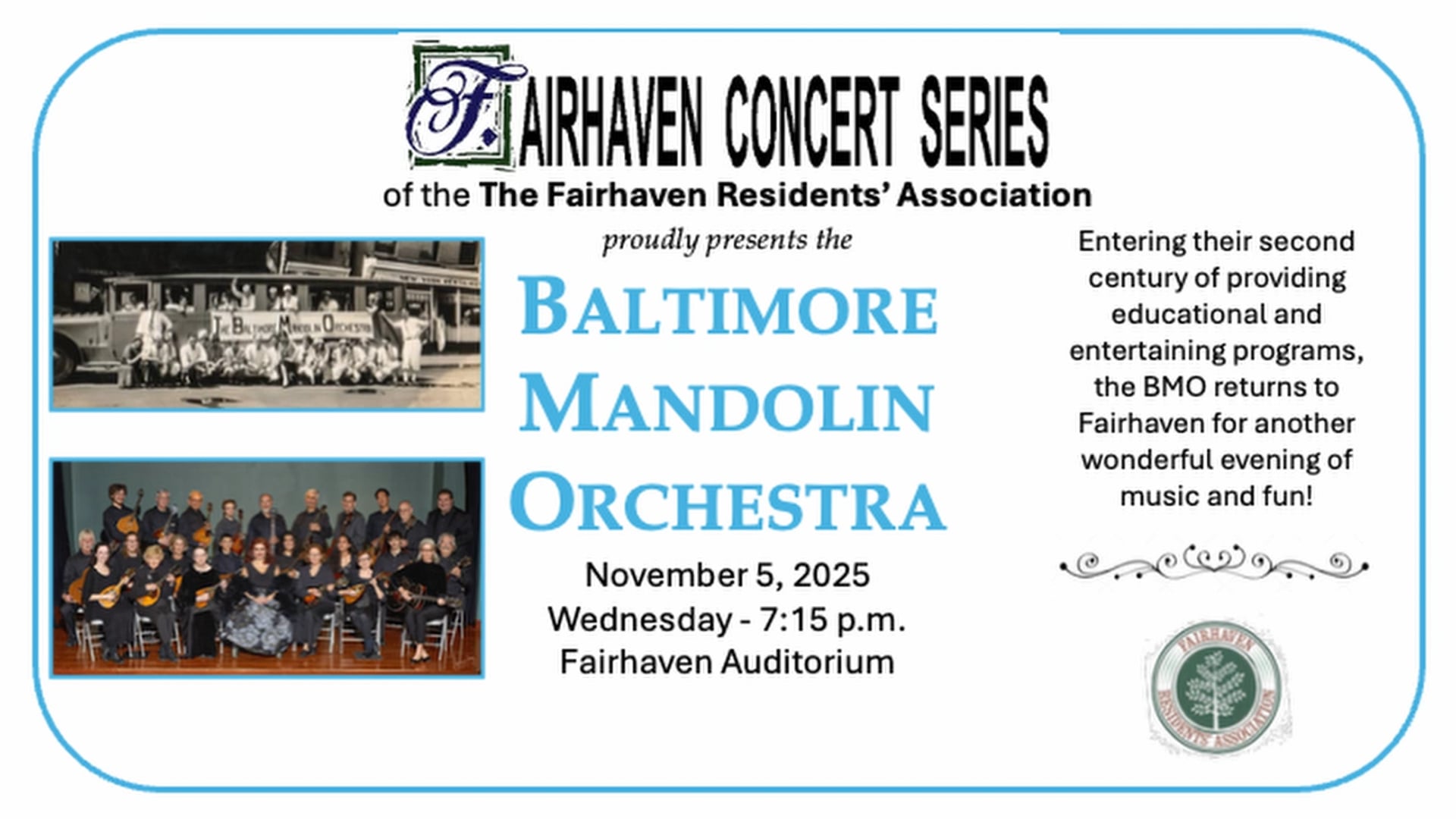 Concert Baltimore Mandolin Orchestra 2025-1105