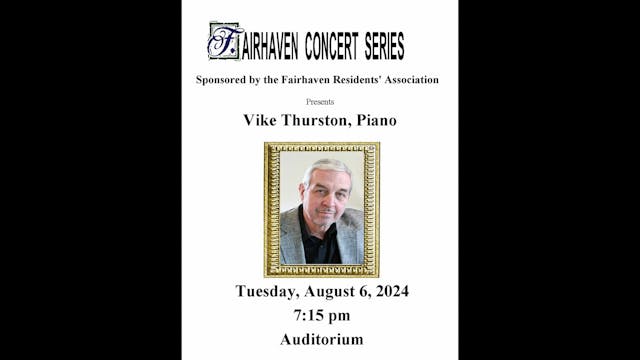 Vike Thurston, pianist, in concert 20...